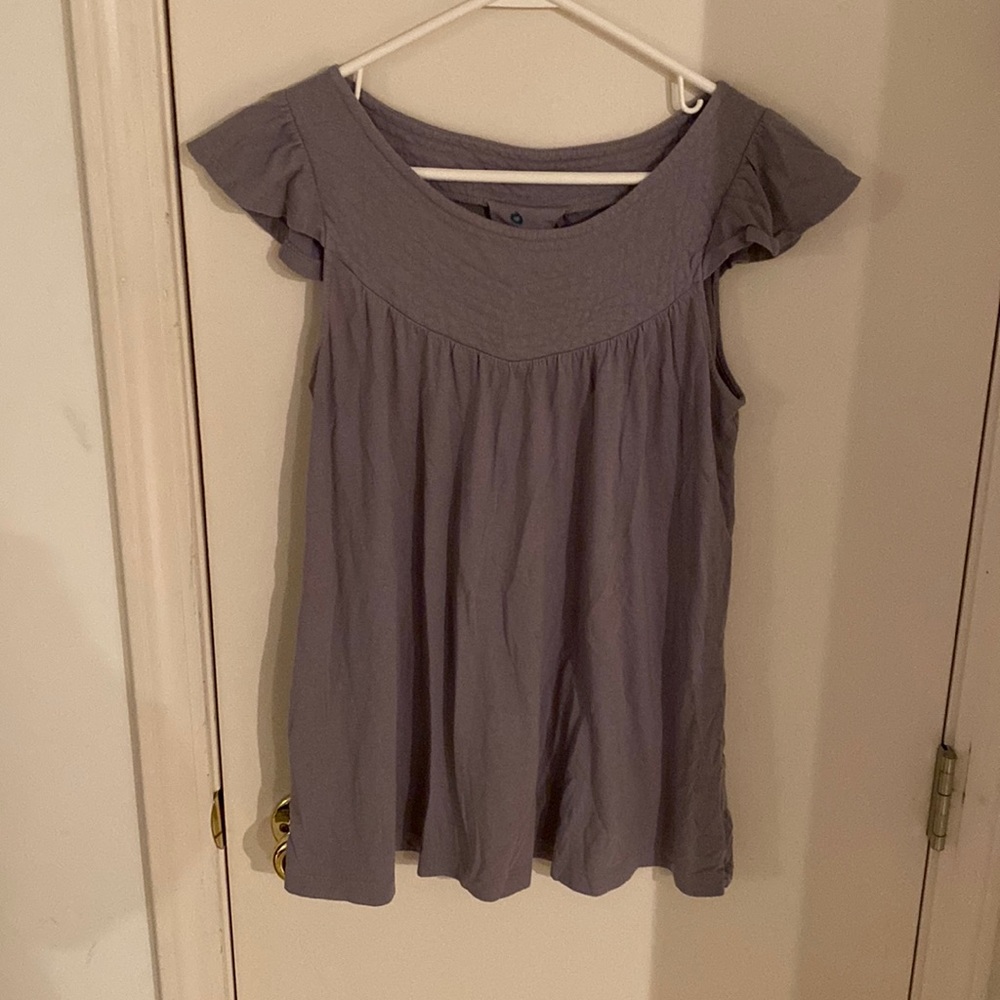 Grey nice short sleeve shirt Last Call